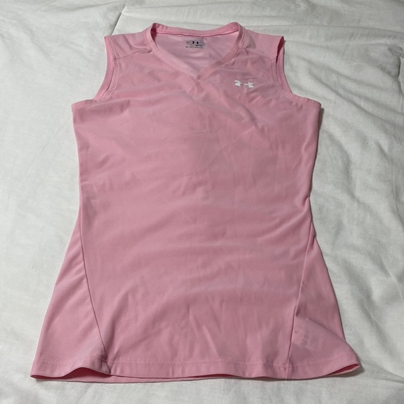 Pink under armour sleeveless workout top - Picture 1 of 6